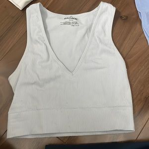 Garage seamless tank in light blue